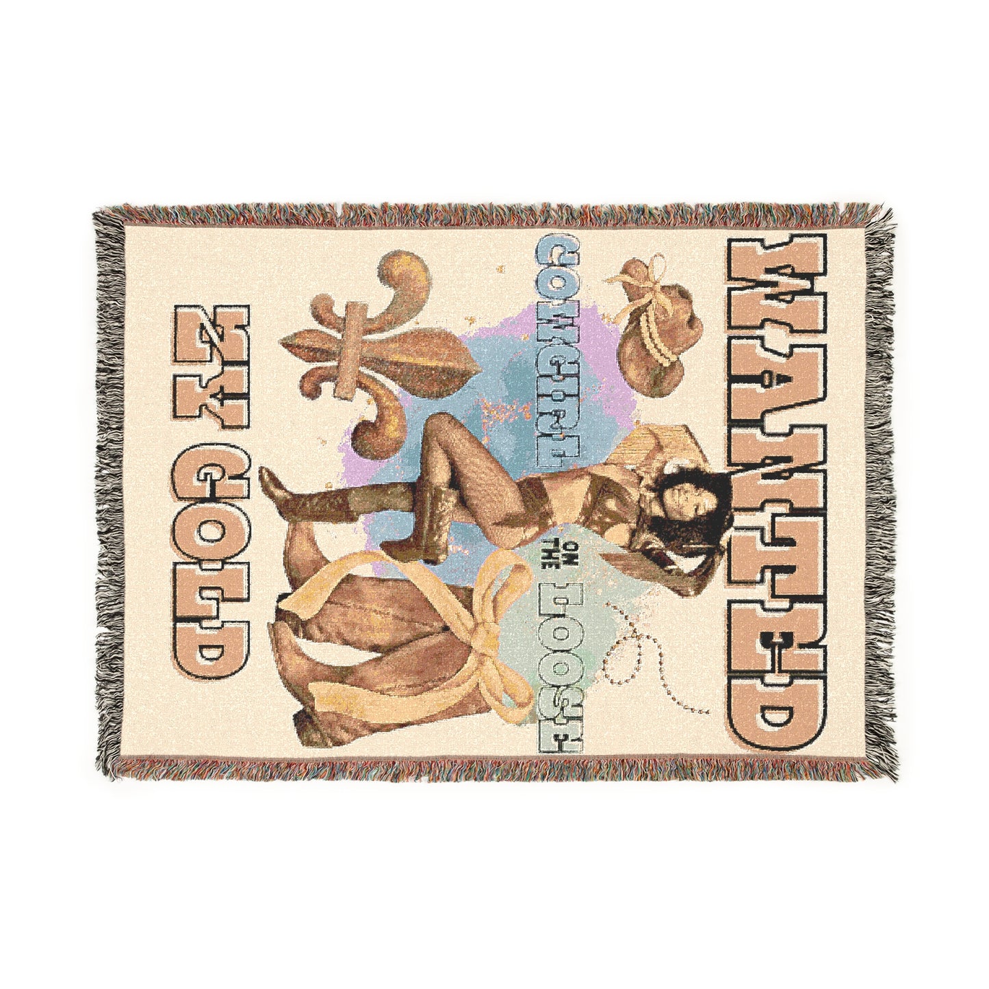 ZY GOLD WOVEN BLANKET