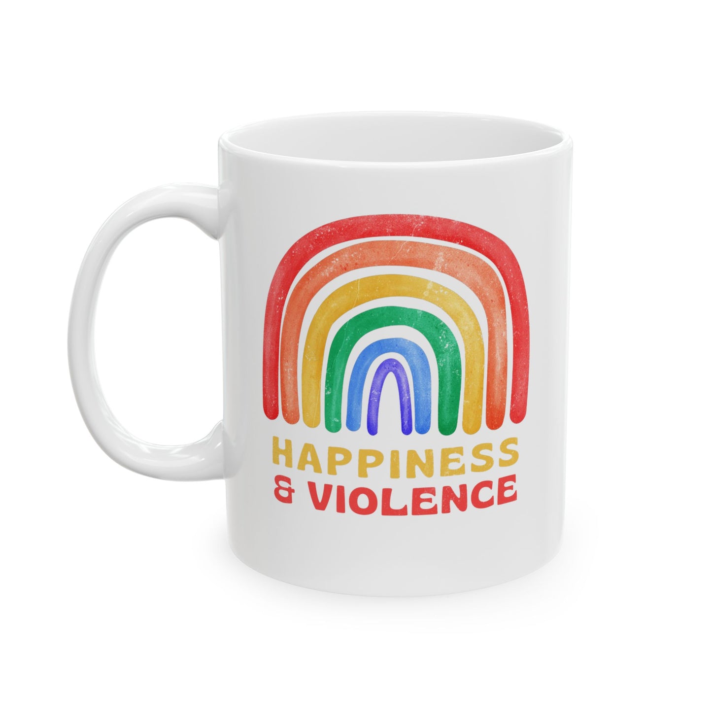 HANNAH GUY HAPPINESS & VIOLENCE MUG