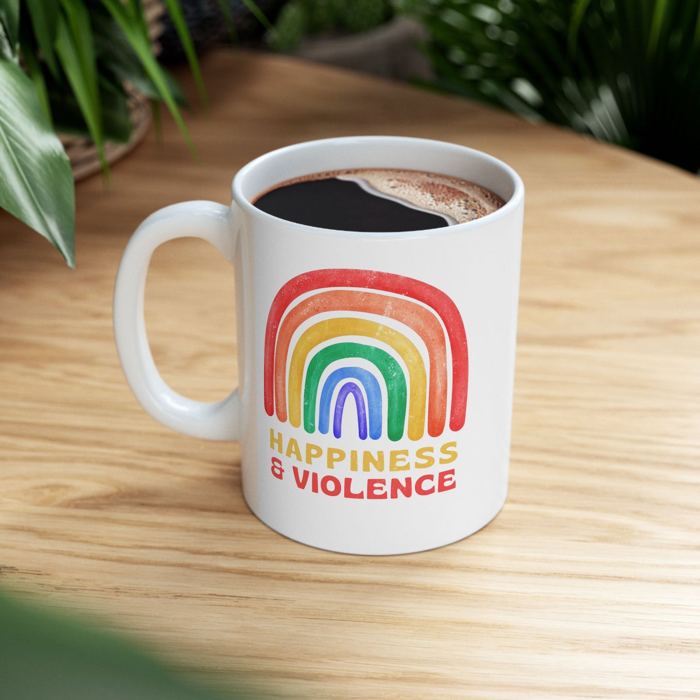 HANNAH GUY HAPPINESS & VIOLENCE MUG