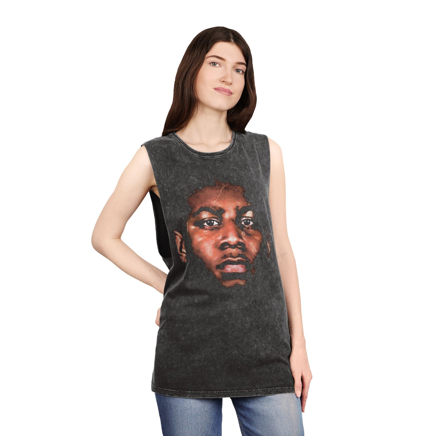 JACKPOT J-ROCK BIG HEAD STONEWASH TANK TOP