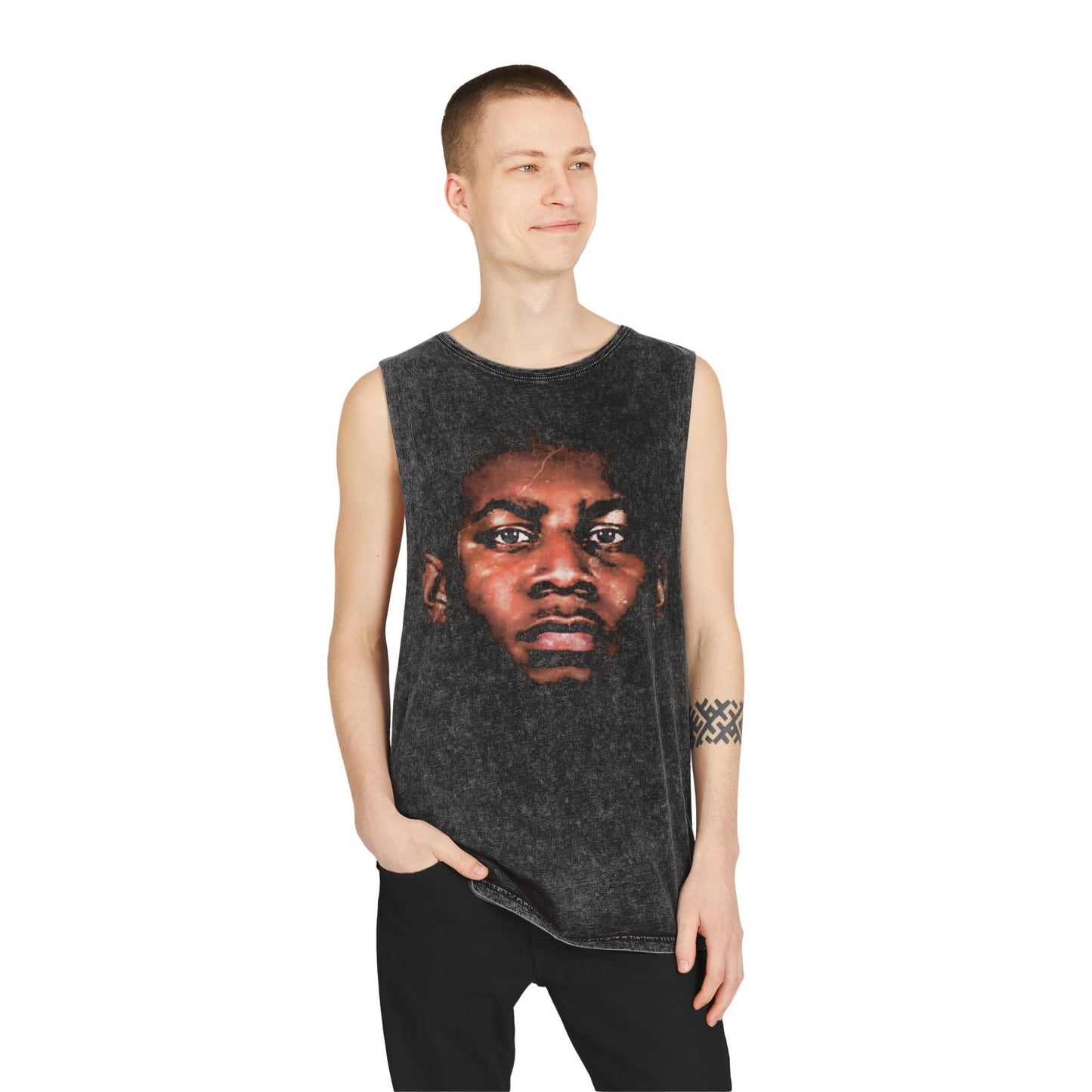JACKPOT J-ROCK BIG HEAD STONEWASH TANK TOP