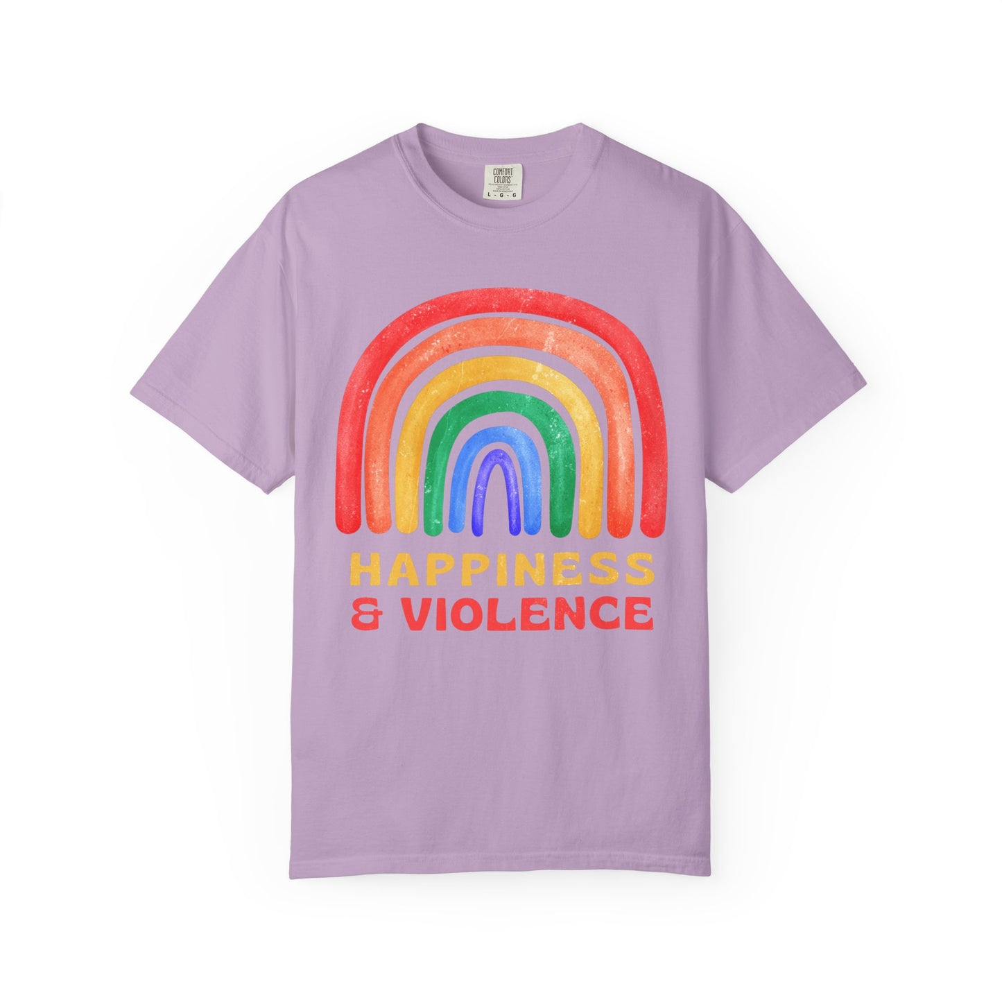 HANNAH GUY HAPPINESS & VIOLENCE T-SHIRT