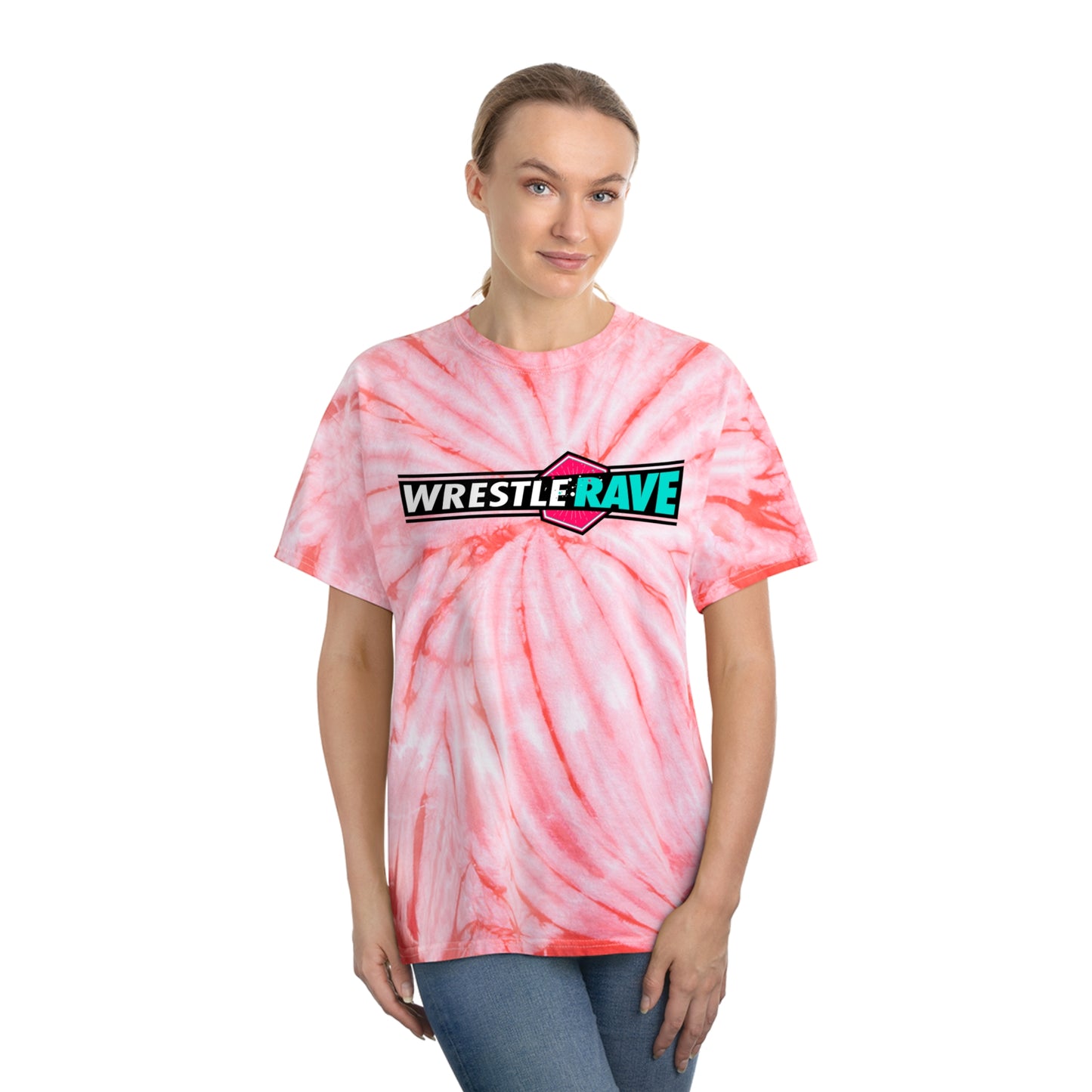 WRESTLERAVE LOGO TIE-DYE T-SHIRT