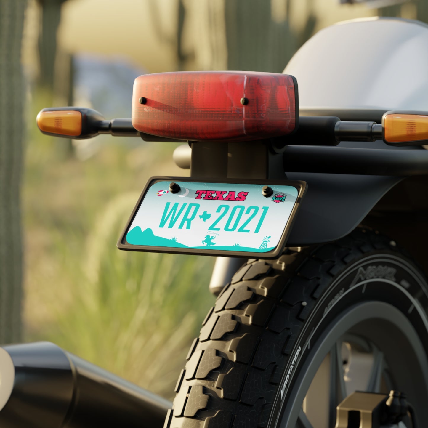 WRESTLERAVE MINI LICENSE PLATE