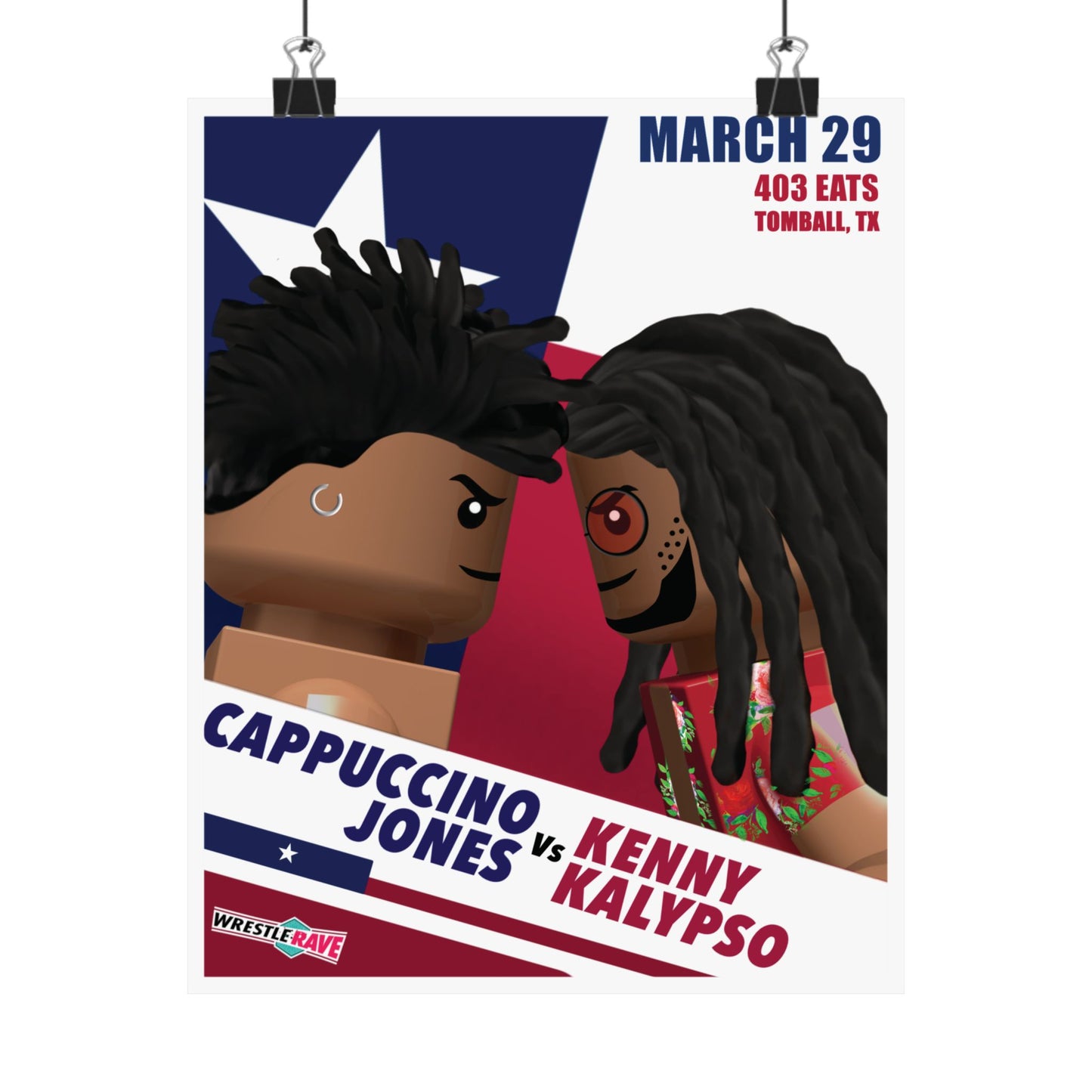 CAPPUCCINO JONES VS KENNY KALYPSO POSTER