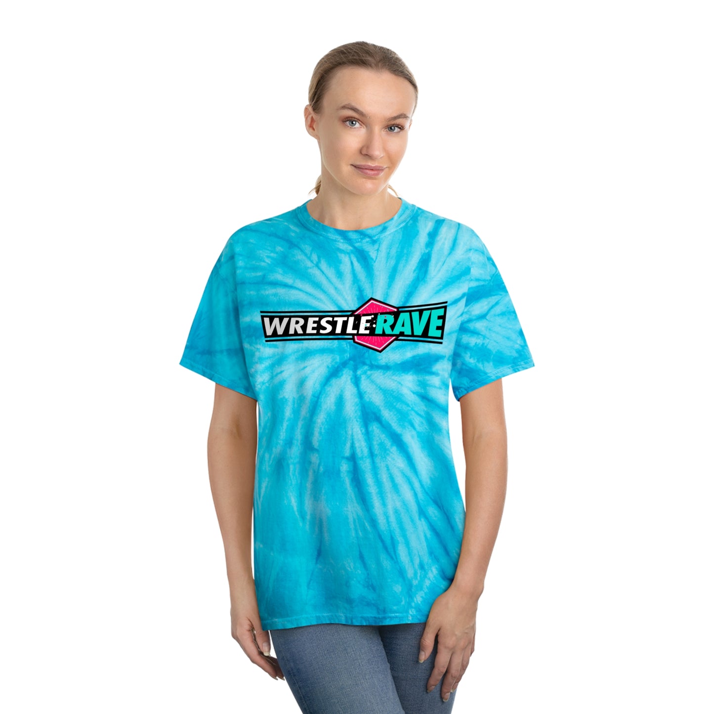 WRESTLERAVE LOGO TIE-DYE T-SHIRT