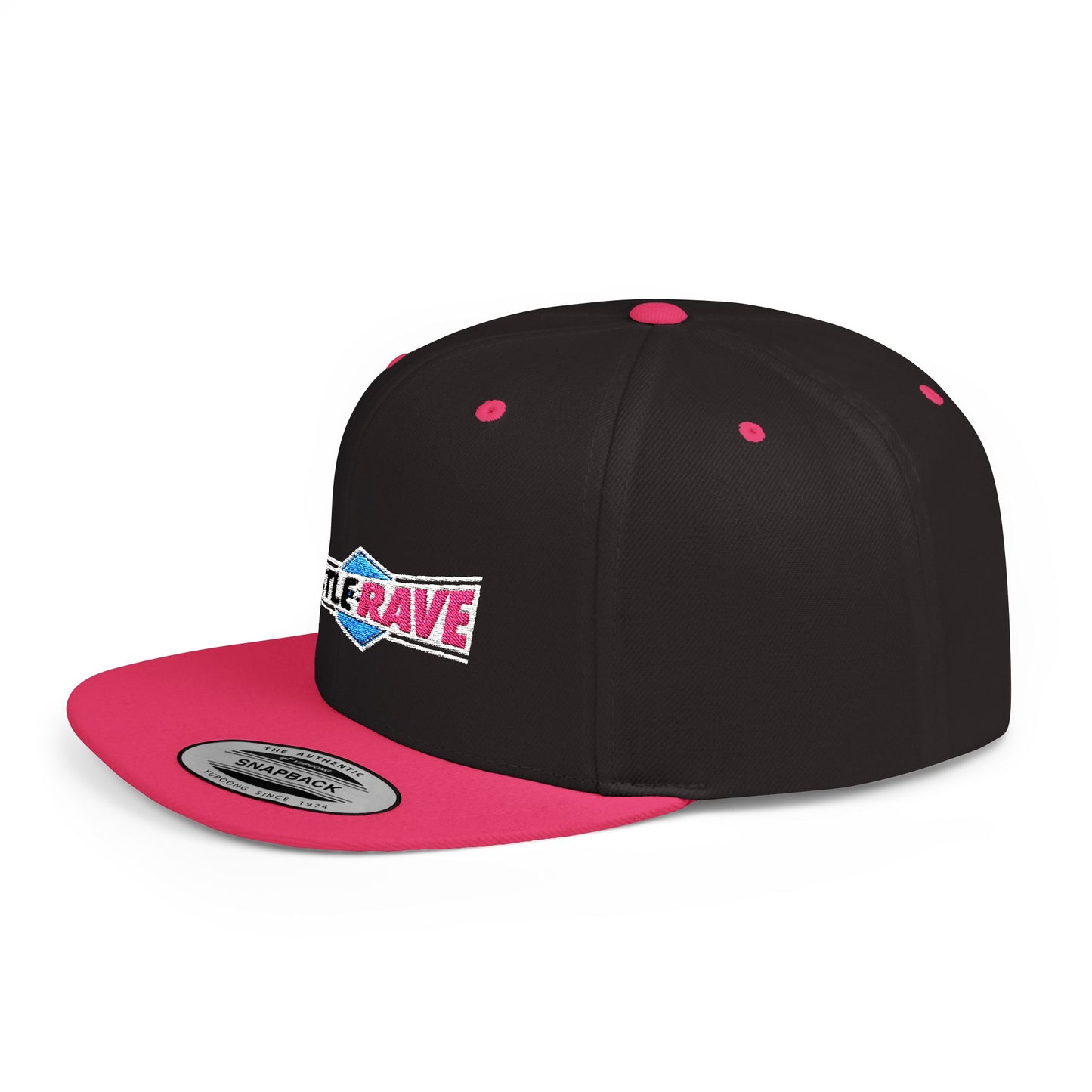 WRESTLERAVE LOGO INVERTED FLAT BILL SNAPBACK HAT