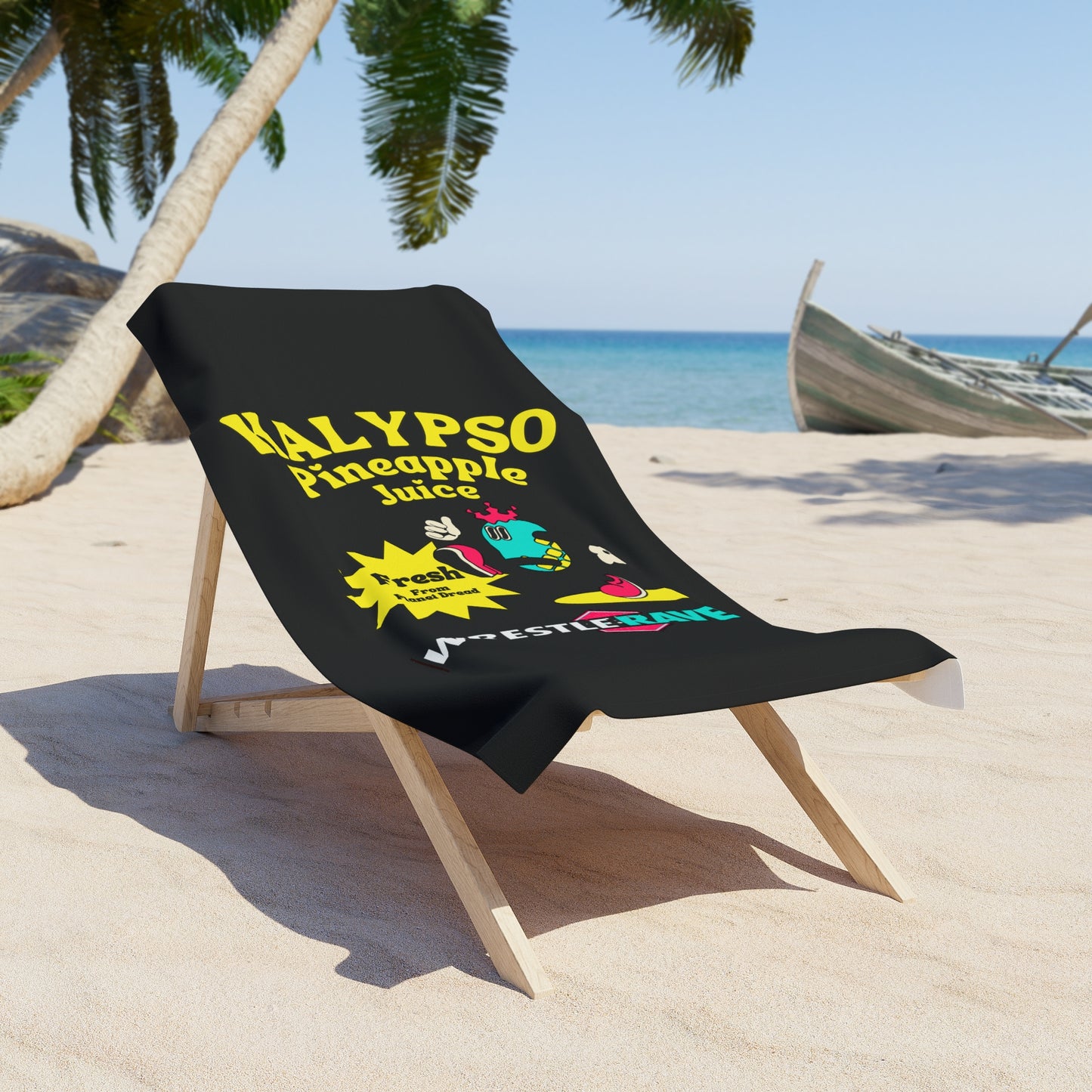 KENNY KALYPSO PINEAPPLE JUICE BEACH TOWEL