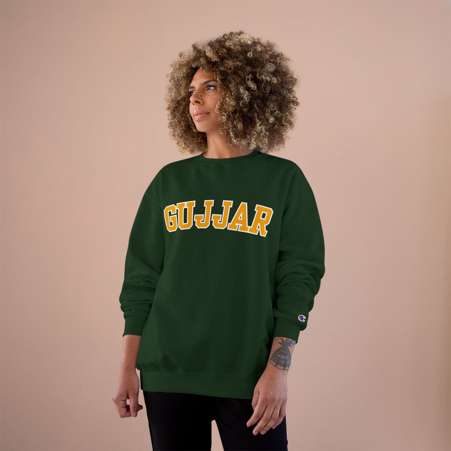 BHUPINDER GUJJAR COLLEGE CHAMPION SWEATSHIRT