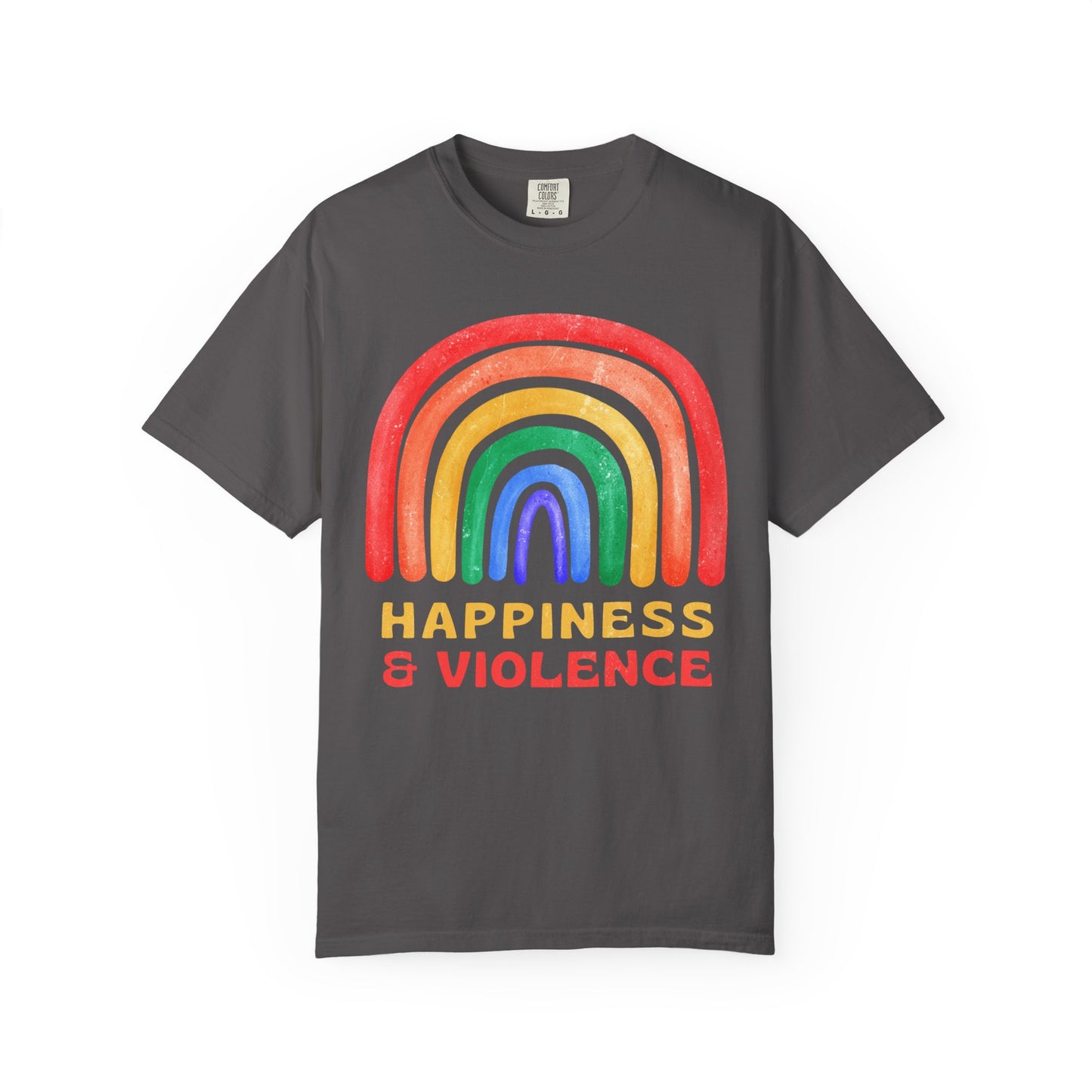 HANNAH GUY HAPPINESS & VIOLENCE T-SHIRT