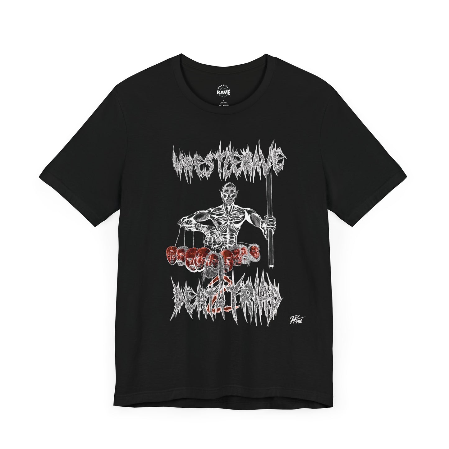 WRESTLERAVE DEATH TRIAD 2 ARTIST SERIES (BLACK) T-SHIRT