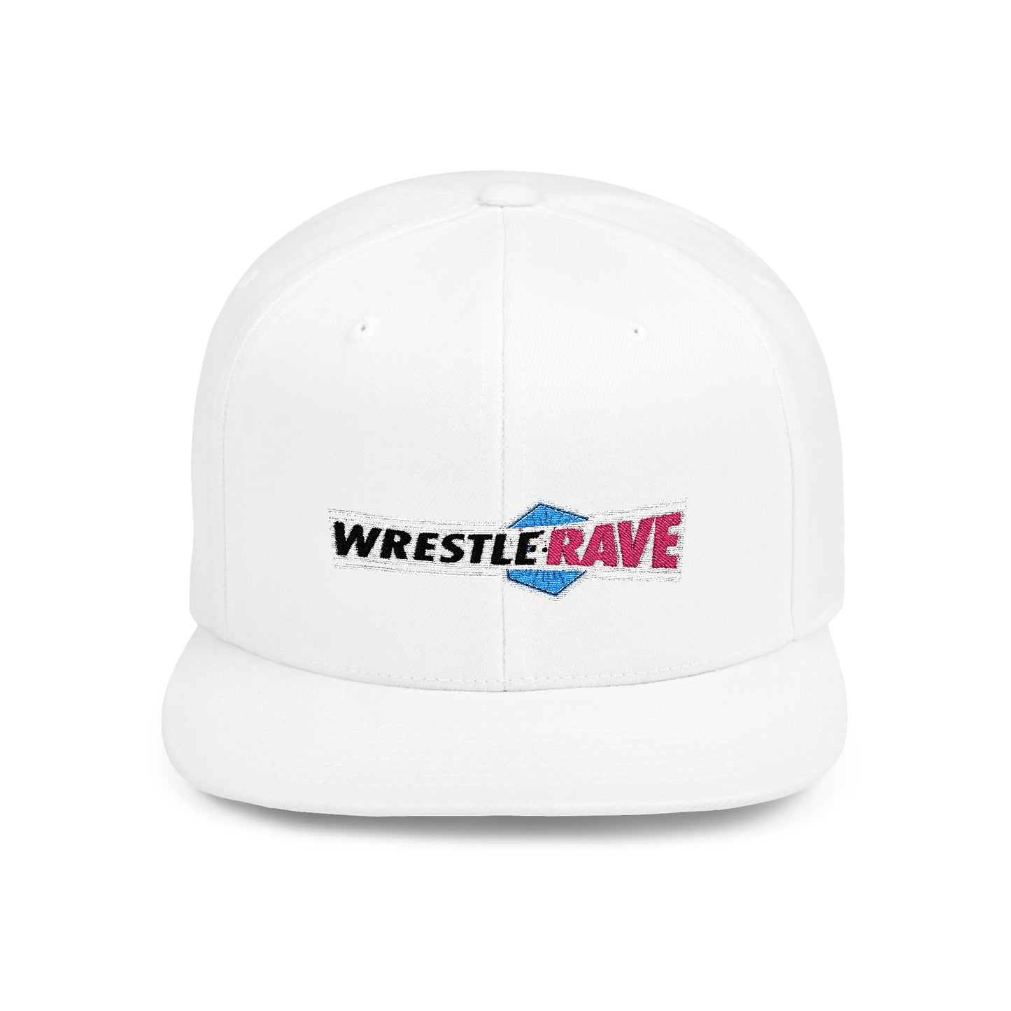 WRESTLERAVE LOGO INVERTED FLAT BILL SNAPBACK HAT