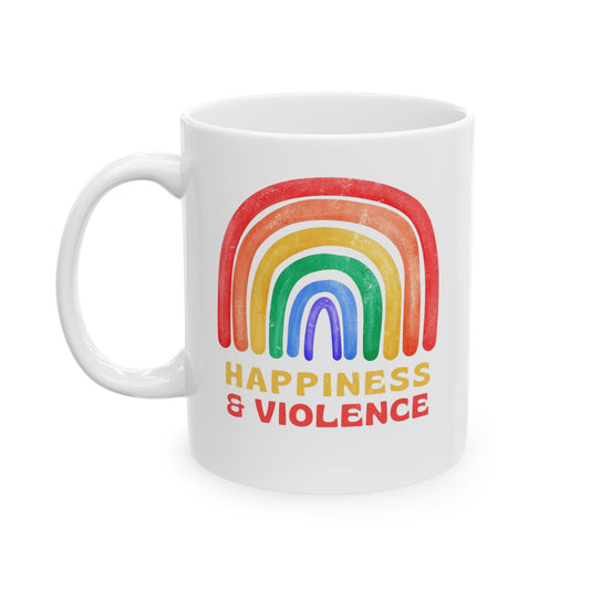 HANNAH GUY HAPPINESS & VIOLENCE MUG