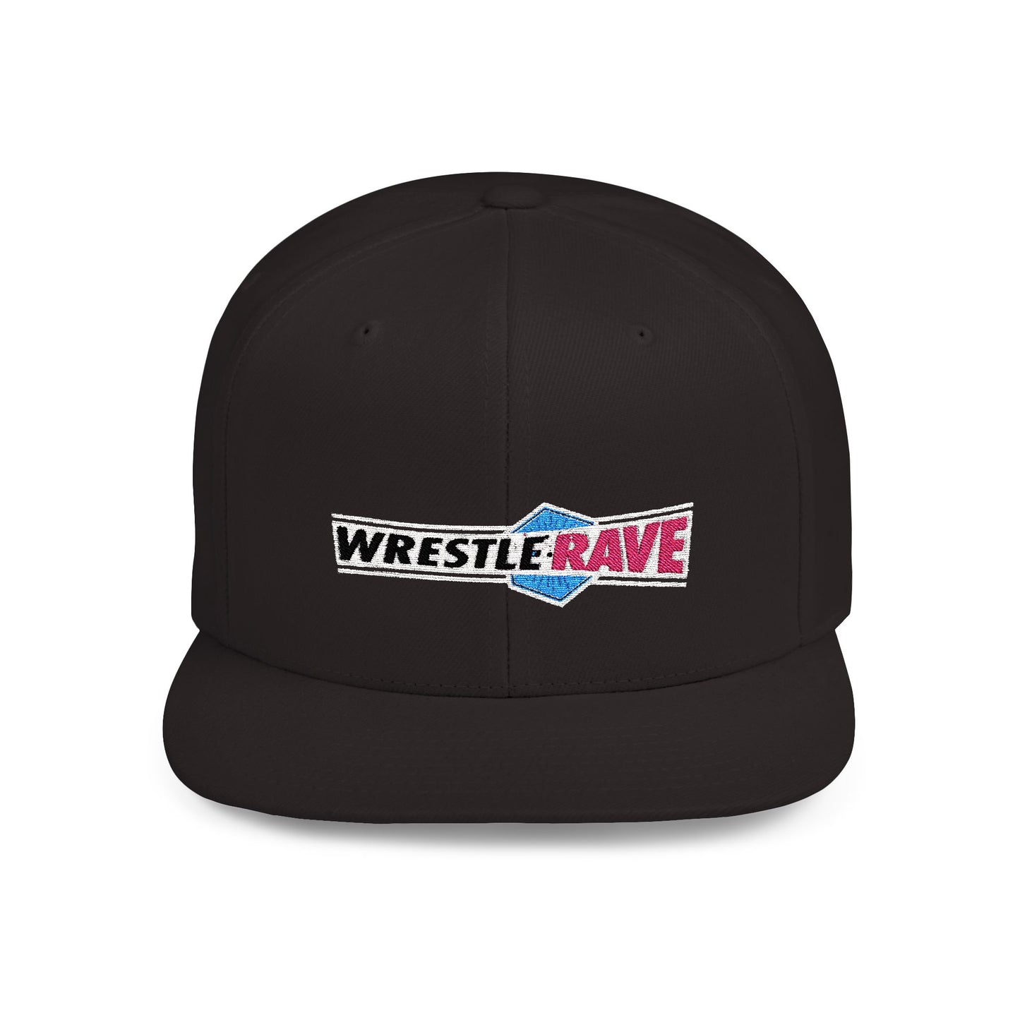 WRESTLERAVE LOGO INVERTED FLAT BILL SNAPBACK HAT