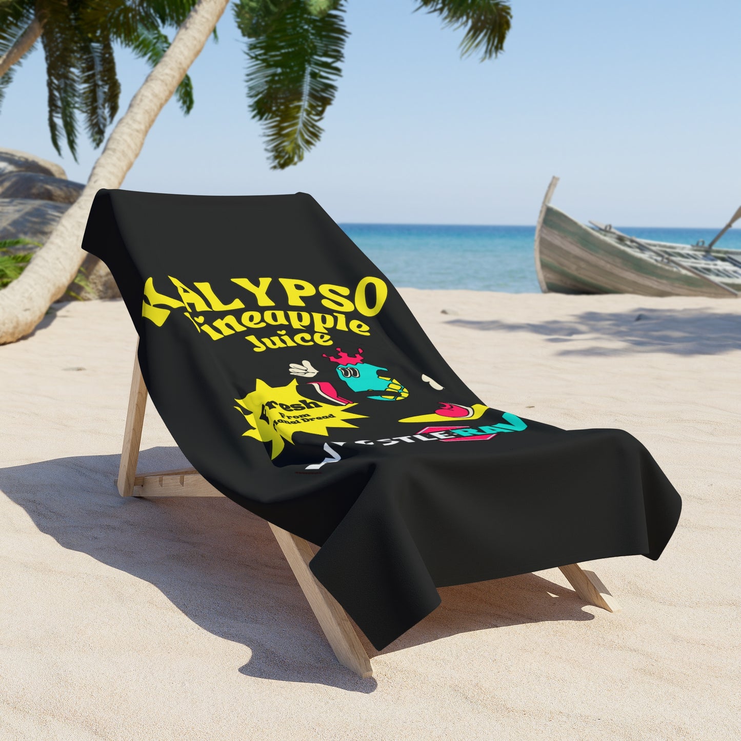 KENNY KALYPSO PINEAPPLE JUICE BEACH TOWEL