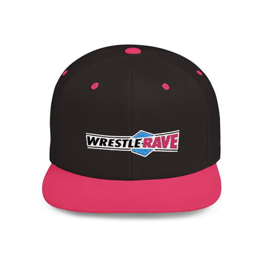 WRESTLERAVE LOGO INVERTED FLAT BILL SNAPBACK HAT