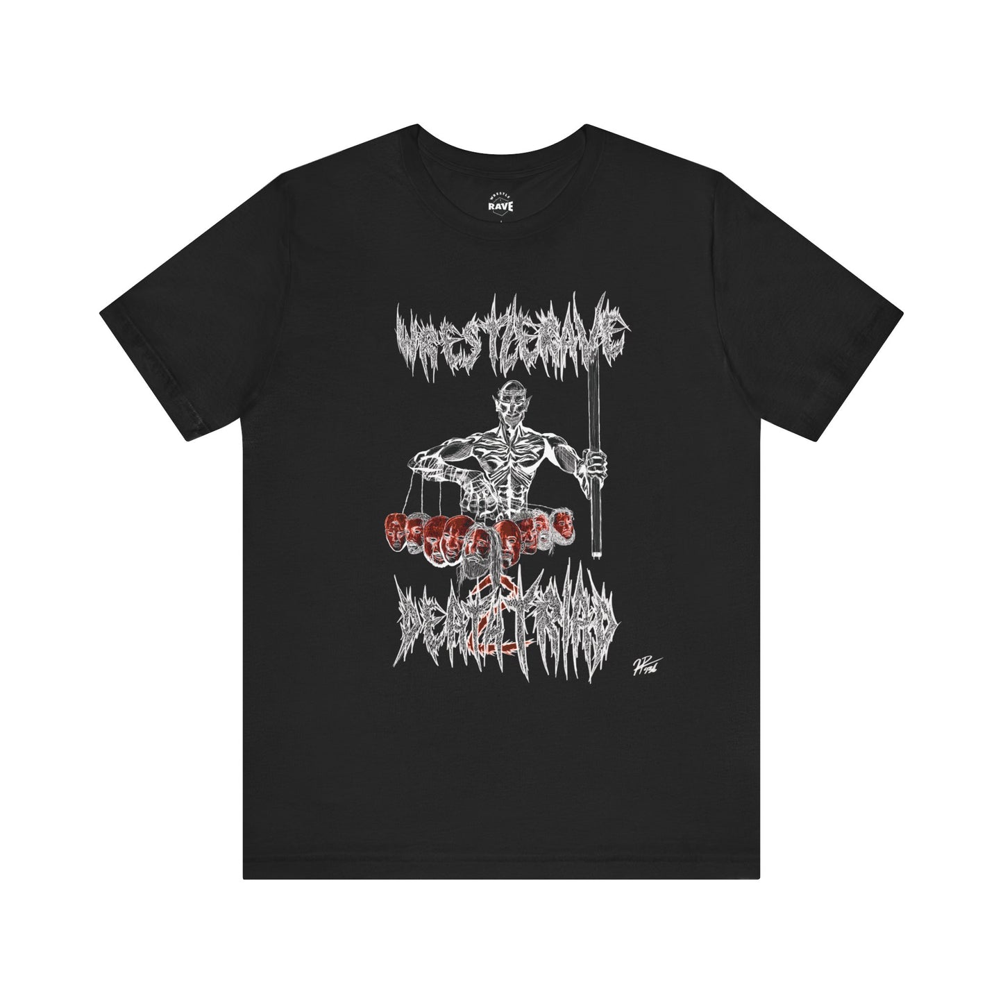 WRESTLERAVE DEATH TRIAD 2 ARTIST SERIES (BLACK) T-SHIRT