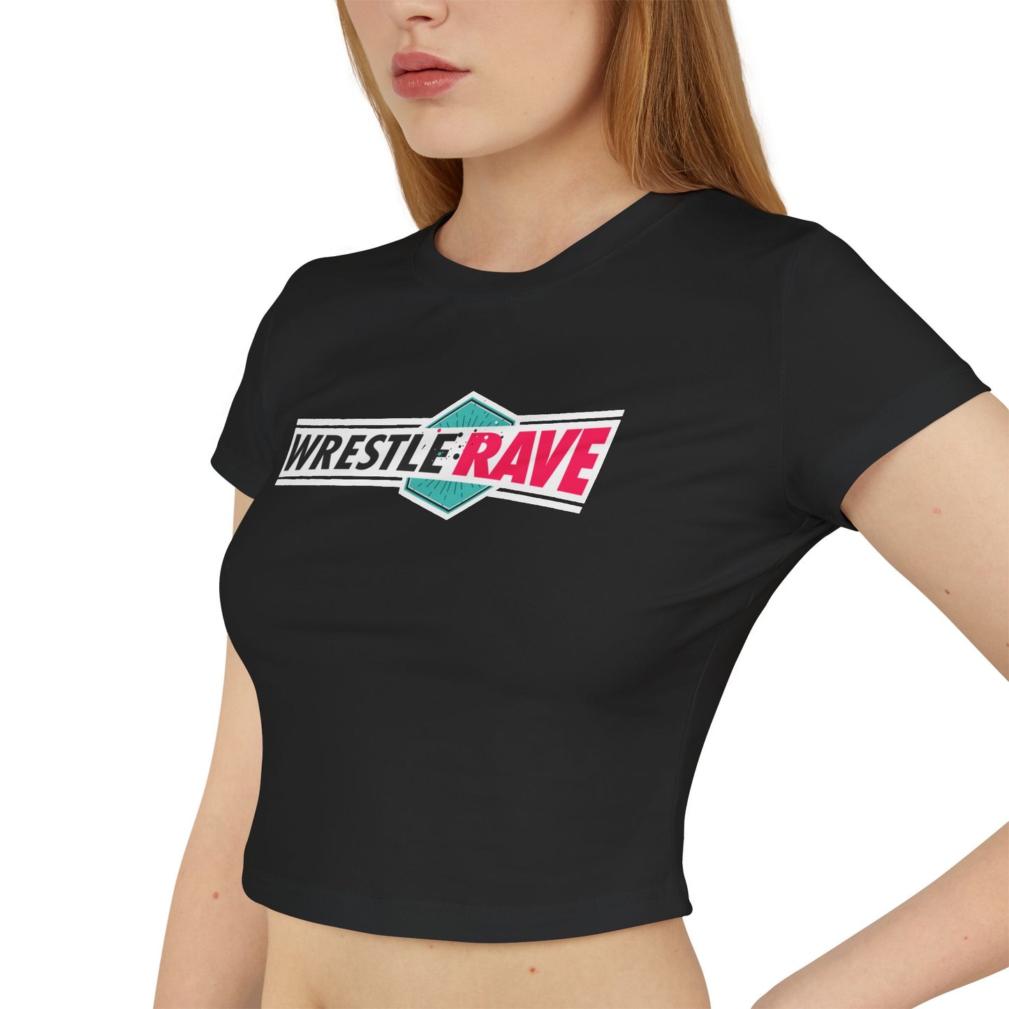 WRESTLERAVE LOGO (BLACK) BABY TEE