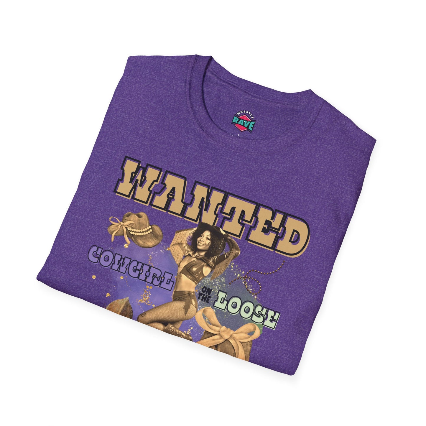 ZY GOLD COWGIRL ON THE LOOSE T-SHIRT