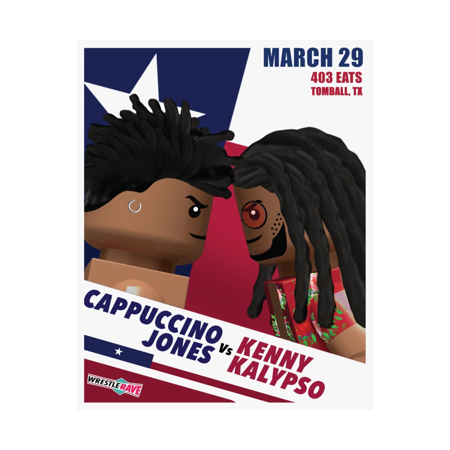 CAPPUCCINO JONES VS KENNY KALYPSO POSTER