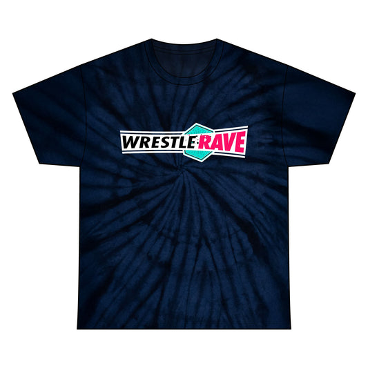 WRESTLERAVE LOGO TIE-DYE T-SHIRT (MIDNIGHT)