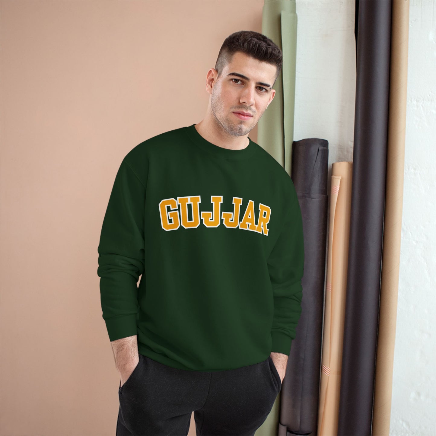 BHUPINDER GUJJAR COLLEGE CHAMPION SWEATSHIRT