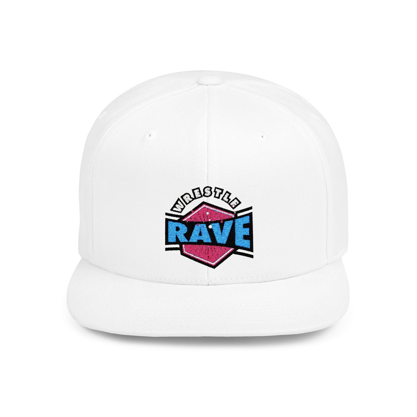 WRESTLERAVE LOGO FLAT BILL SNAPBACK HAT