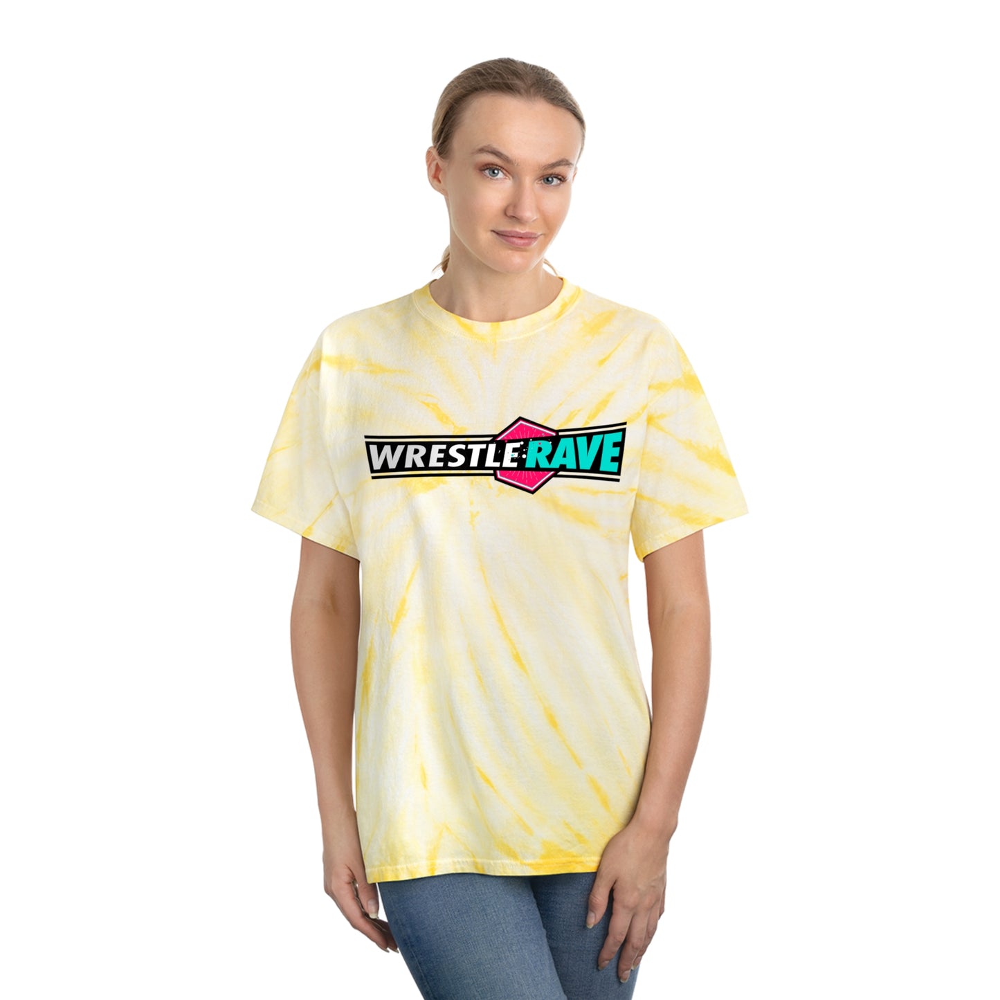 WRESTLERAVE LOGO TIE-DYE T-SHIRT