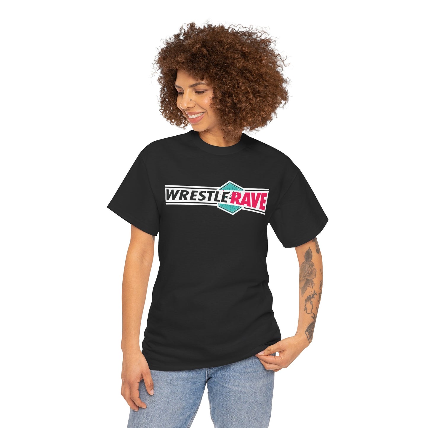 WRESTLERAVE LOGO INVERTED T-SHIRT