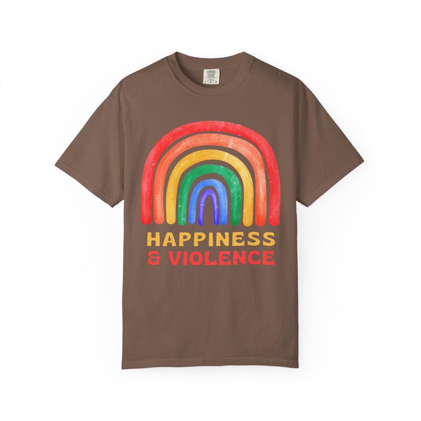 HANNAH GUY HAPPINESS & VIOLENCE T-SHIRT